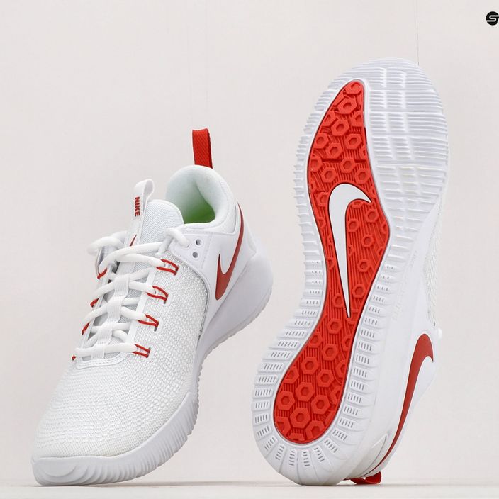 Férfi röplabdacipő Nike Air Zoom Hyperace 2 fehér és piros AR5281-106 11