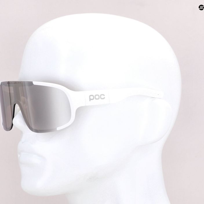 Kerékpáros szemüveg POC Aspire hydrogen white/clarity road silver 11