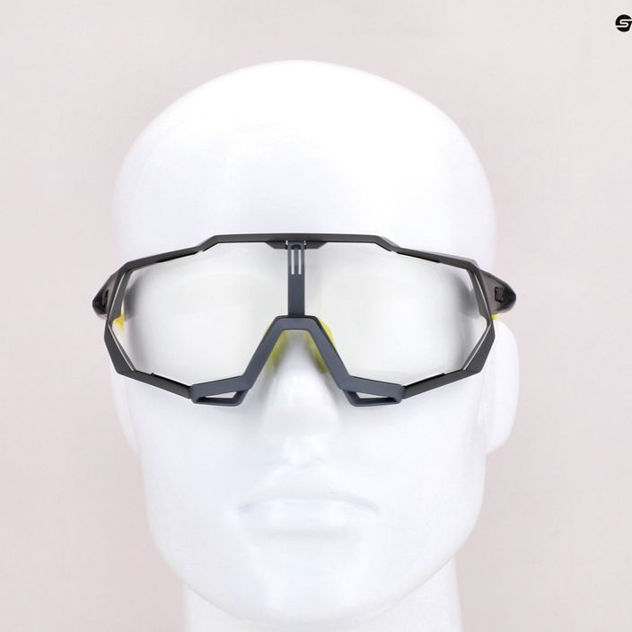 Kerékpáros szemüveg 100% Speedtrap fotokróm lencse Lt 16-76% fekete STO-61023-802-01 8