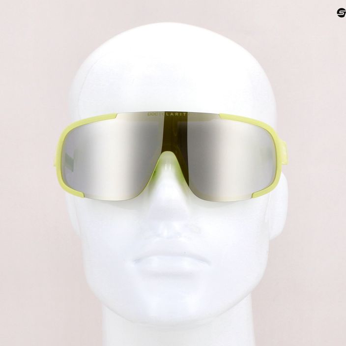 Kerékpáros szemüveg POC Aspire lemon calcite translucent/clarity define silver 8
