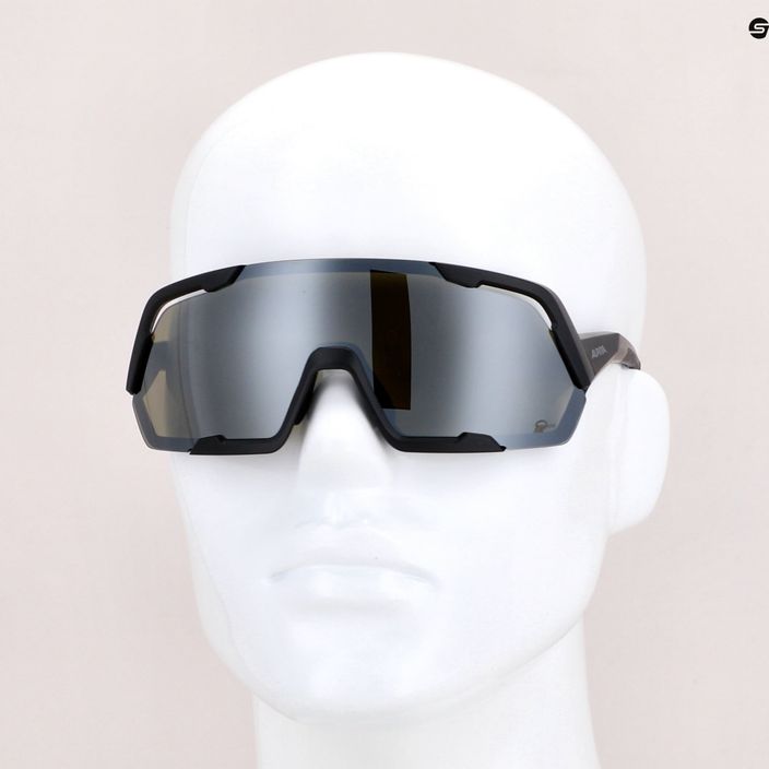Kerékpáros szemüveg Alpina Rocket Q-Lite black matt/silver mirror 7
