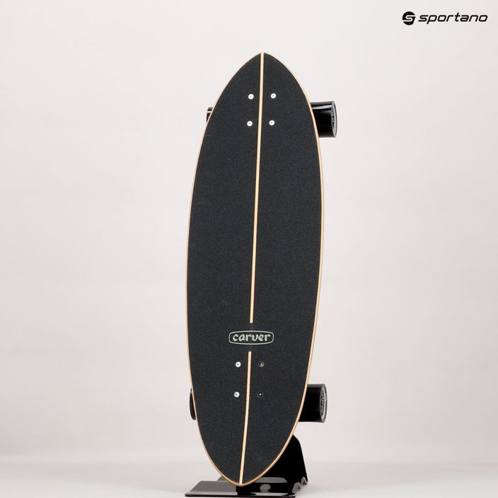 Carver C7 Raw 31.75" CI Black Beauty surfskateboard 2019 Komplett fehér és fekete C1013011020 11