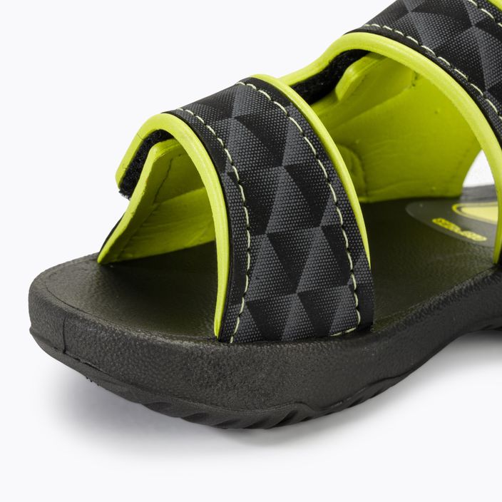 RIDER Basic Sandal V Baby fekete/neonsárga szandálok 7