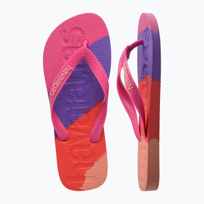 Havaianas Top Logomania Colors II pink flux flip-flop papucs 11