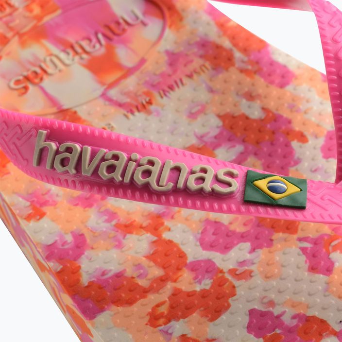 Havaianas Brasil Tech II pink flux flip-flop papucs 5