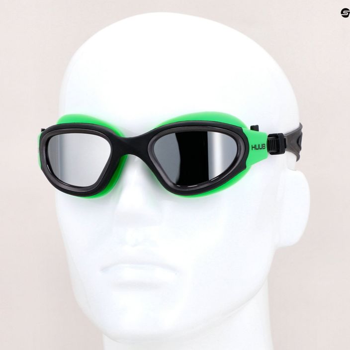 HUUB úszószemüveg Aphotic polarizált és tükrös fekete-zöld A2-AG 7