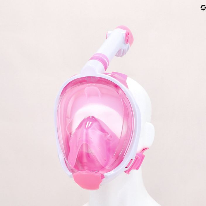 AQUASTIC rózsaszín gyermek teljes arcú snorkeling maszk SMK-01R 11