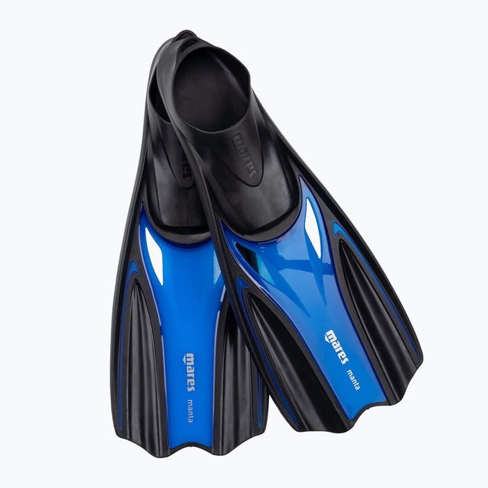 Mares Manta Junior kék reflexes gyermek snorkel uszonyok 2