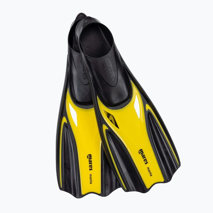Mares Manta Junior sárga reflexes gyermek snorkel uszonyok 2