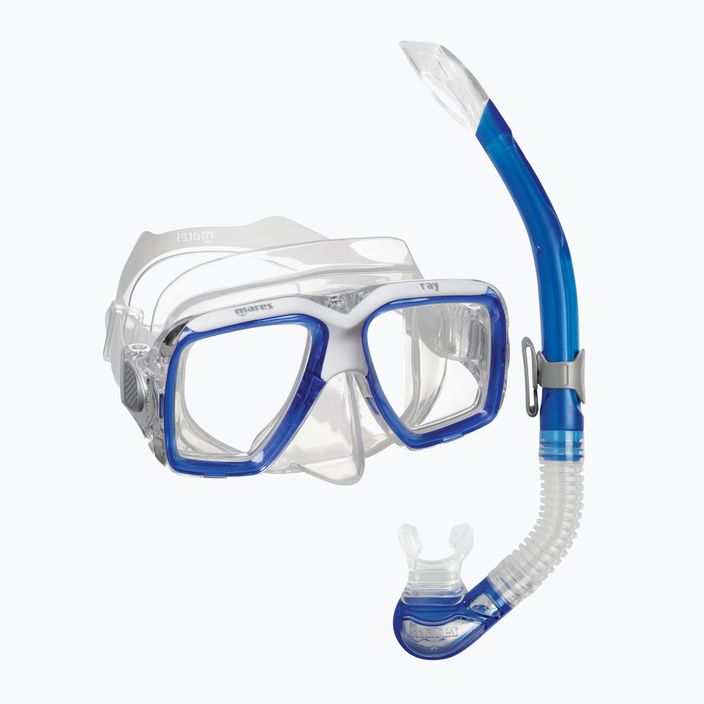 Snorkeling szett Mares Combo Ray blue/white/clear