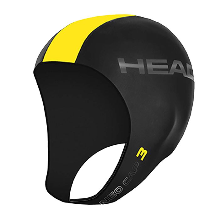 HEAD Neo 3 úszósapka fekete/sárga 2