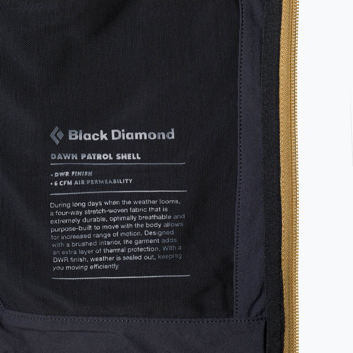 Black Diamond Dawn Patrol férfi softshell dzseki sárga APP1SD2007LRG1 4
