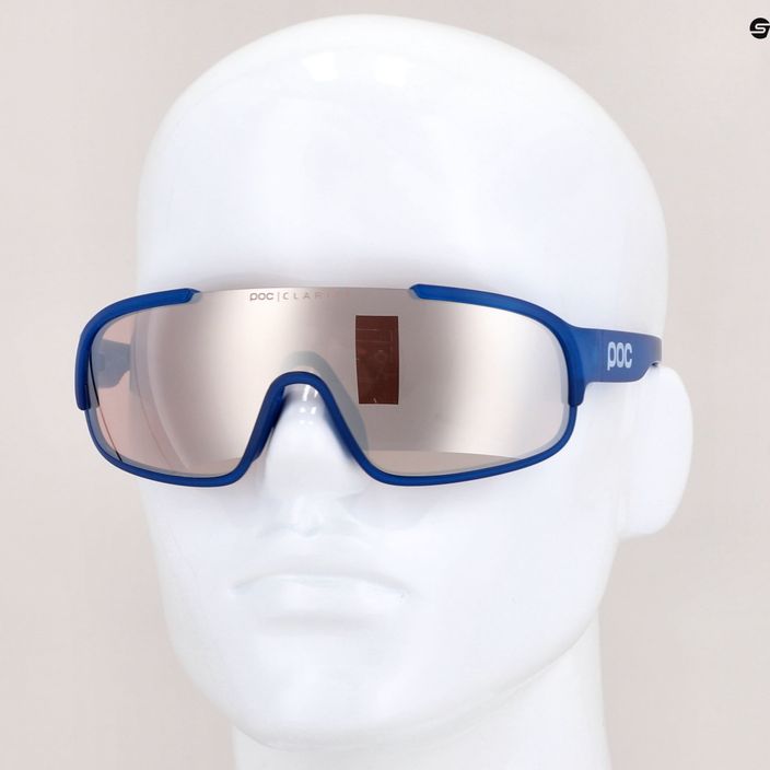Kerékpáros szemüveg POC Crave opal blue translucent/clarity trail silver 9
