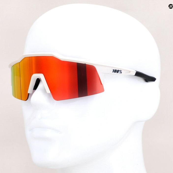 Kerékpáros szemüveg 100% Speedcraft Sl Többrétegű tükörlencse fehér STO-61002-412-01 9