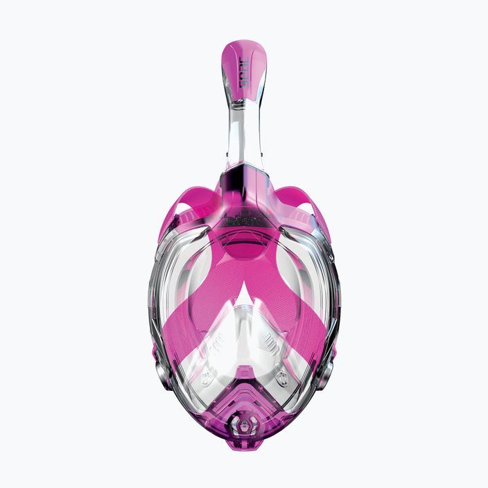 Teljes arcú maszk snorkelinghez SEAC Libera transparent/pink 2