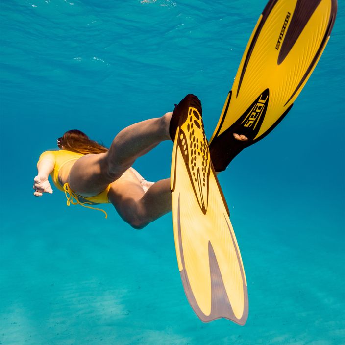 SEAC Speed sárga snorkel uszonyok 7