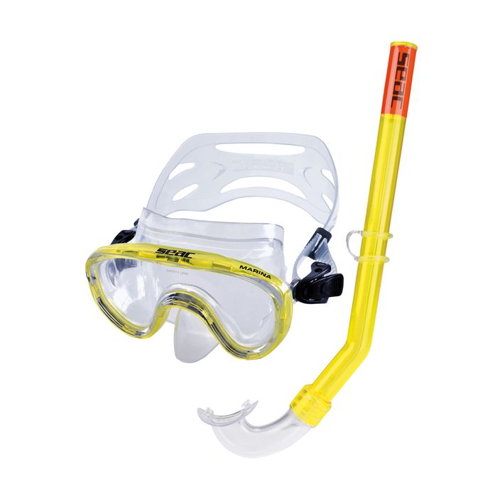 SEAC Marina sárga gyermek snorkeling szett 2