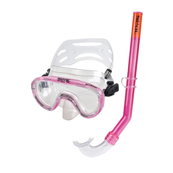 SEAC Marina rózsaszín gyermek snorkel készlet 2