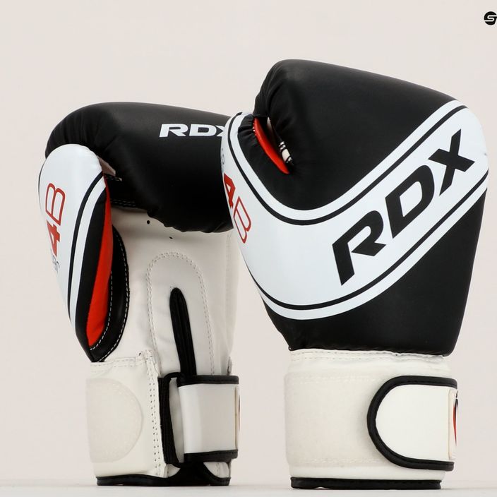 RDX gyermek bokszkesztyű fekete-fehér JBG-4B 12