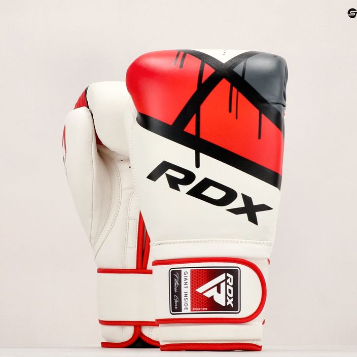 RDX bokszkesztyű piros-fehér BGR-F7R 11