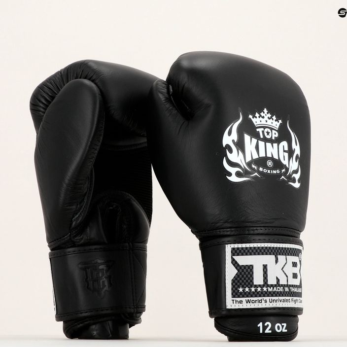 Top King Muay Thai Ultimate Air bokszkesztyű fekete TKBGAV 7