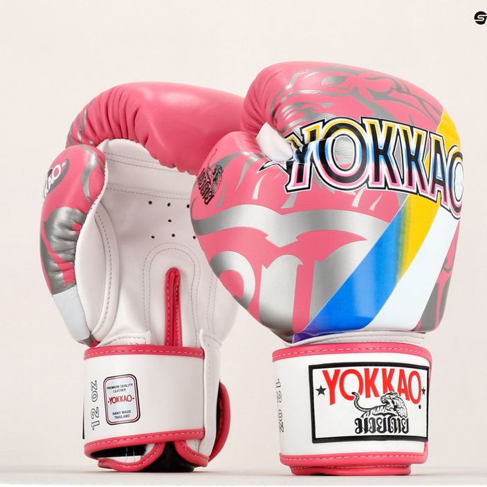 YOKKAO 90'S bokszkesztyű rózsaszín BYGL-90-8 7
