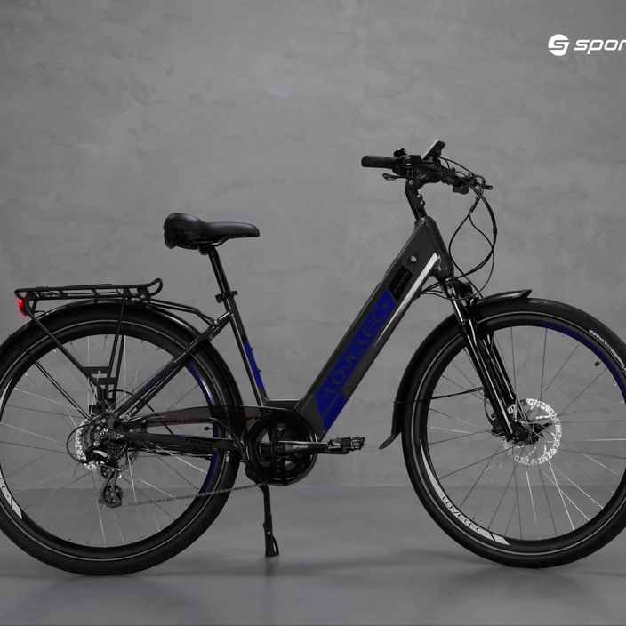 LOVELEC Komo Low Step 16Ah elektromos kerékpár szürke-kék B400361 7