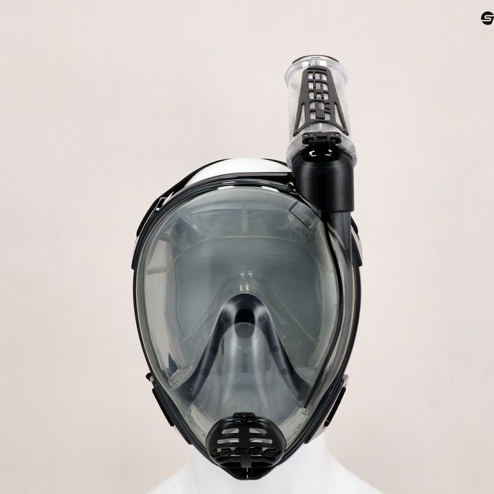 Cressi Duke Dry teljes arcú maszk snorkelinghez fekete/szürke XDT060050 7