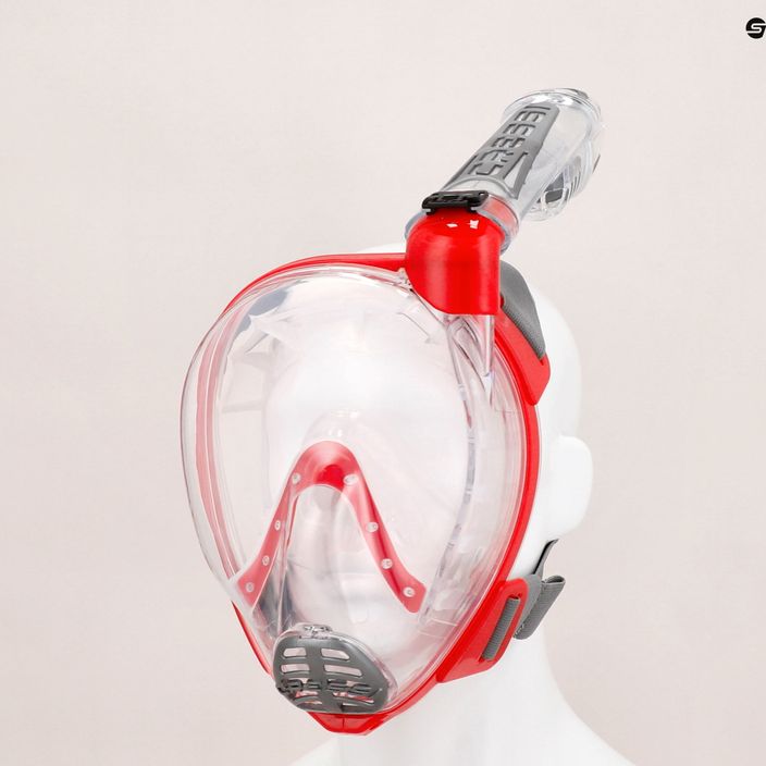 Cressi Duke Dry teljes arcú maszk snorkelinghez piros XDT000058 5