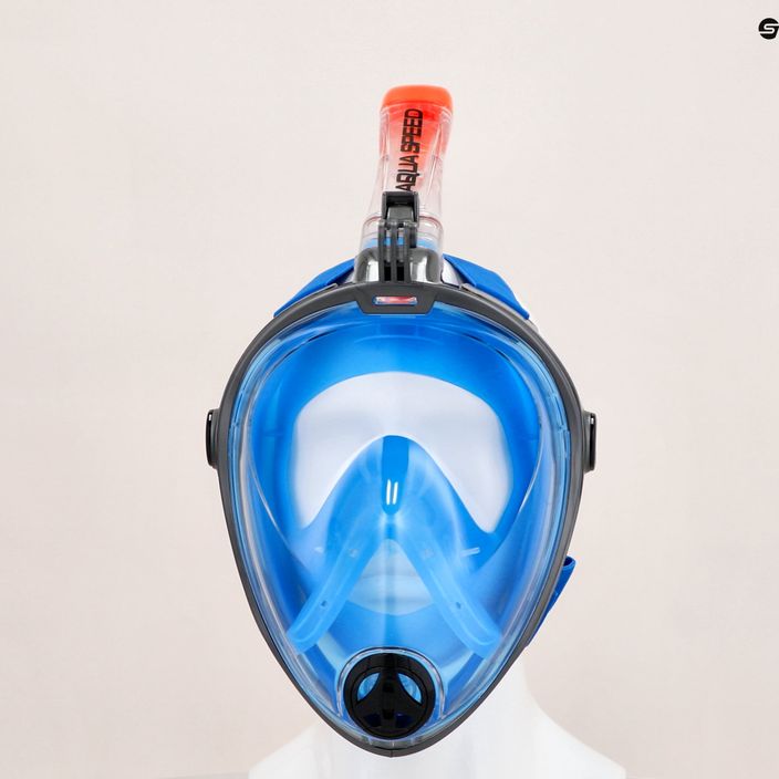 Teljes arcú maszk sznorkelezéshez AQUA-SPEED Spectra 2.0 kék 247 7
