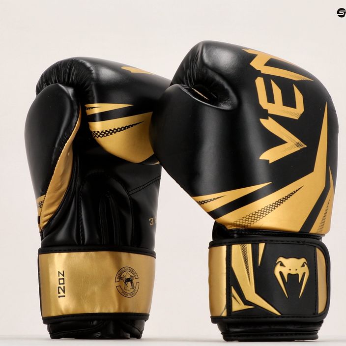 Venum Challenger 3.0 férfi bokszkesztyű fekete-arany VENUM-03525 7