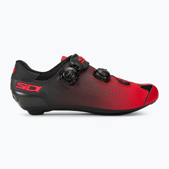 Sidi Genius 10 piros/fekete férfi országúti cipő 2