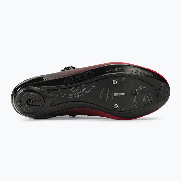 Sidi Genius 10 piros/fekete férfi országúti cipő 4