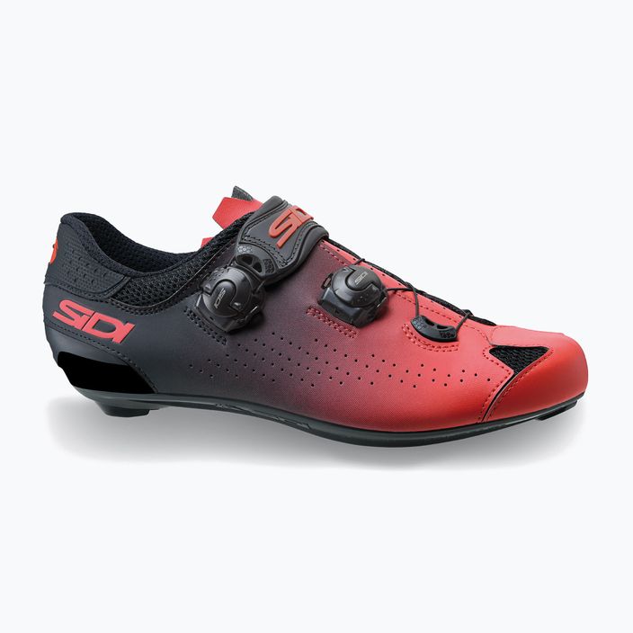 Sidi Genius 10 piros/fekete férfi országúti cipő 8