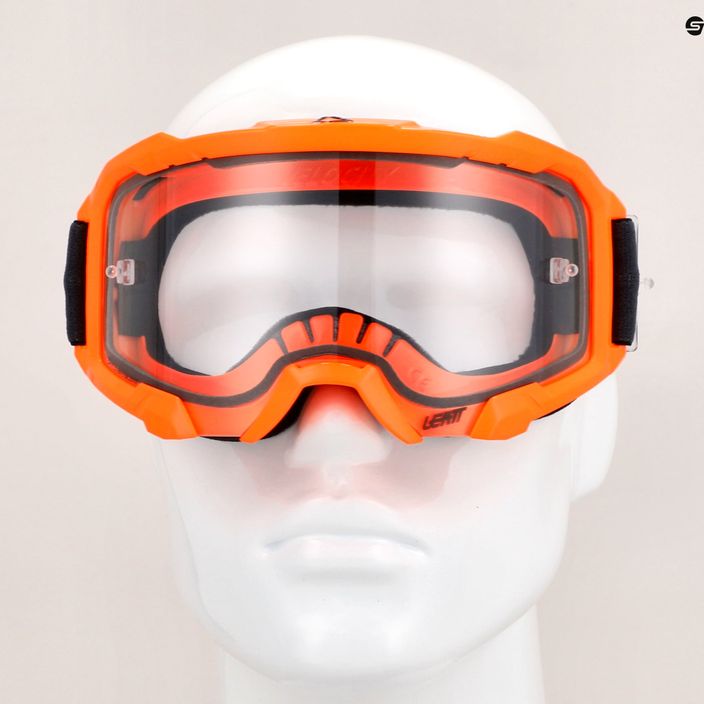 Leatt Velocity 4.5 neon narancssárga / tiszta kerékpáros szemüveg 8022010500 9