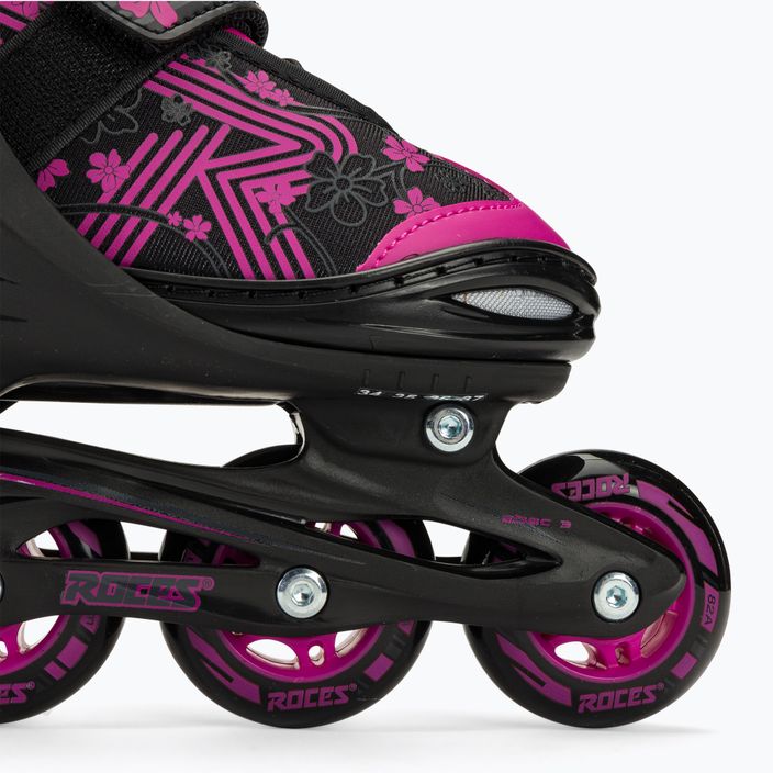 Roces Jokey 3.0 black/pink gyermek görkorcsolya 8