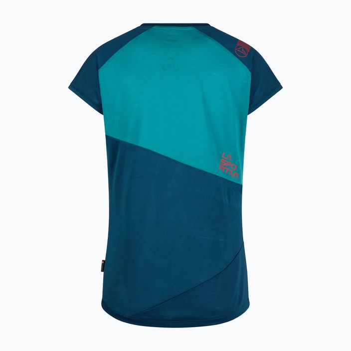 LaSportiva Hold női mászó póló kék-zöld O81638639 2