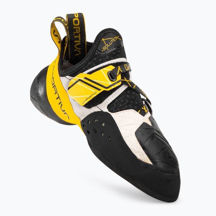 La Sportiva férfi Solution hegymászó cipő fehér és sárga 20G000100
