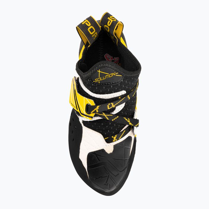 La Sportiva férfi Solution hegymászó cipő fehér és sárga 20G000100 6