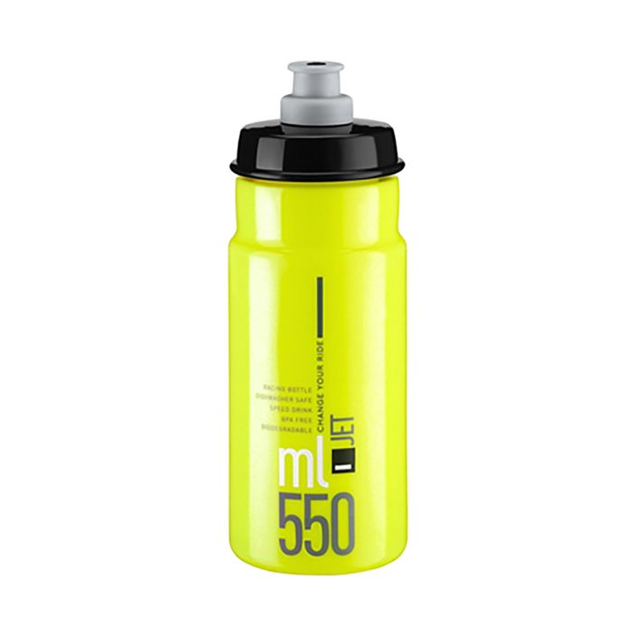 Kulacs Elite Jet 550 ml yellow fluo/black logo 2