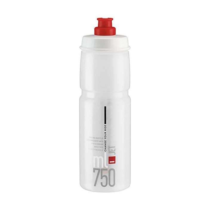 Kulacs Elite Jet 750 ml clear/red logo 2