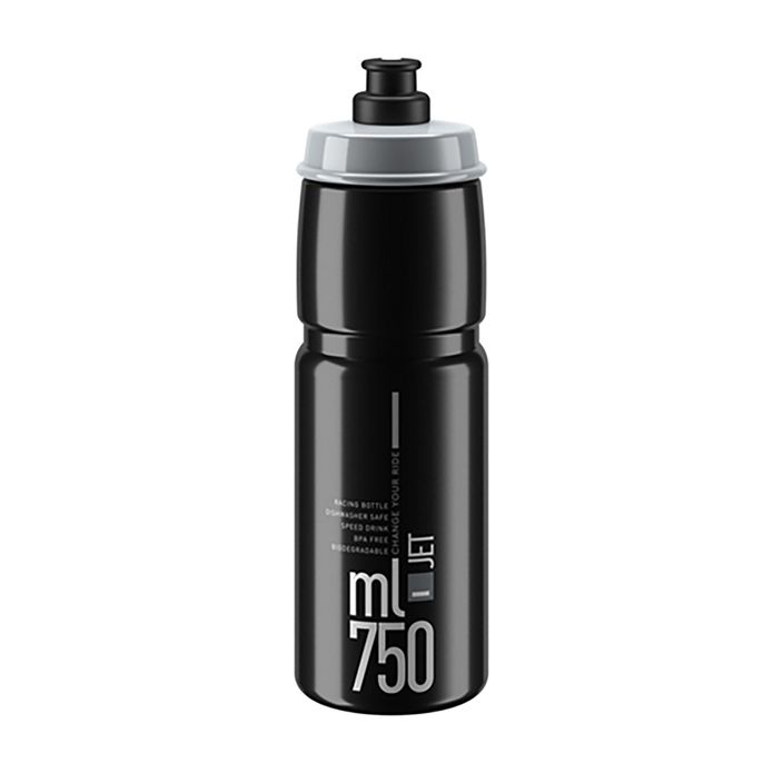 Kulacs Elite Jet 750 ml black/grey logo 2