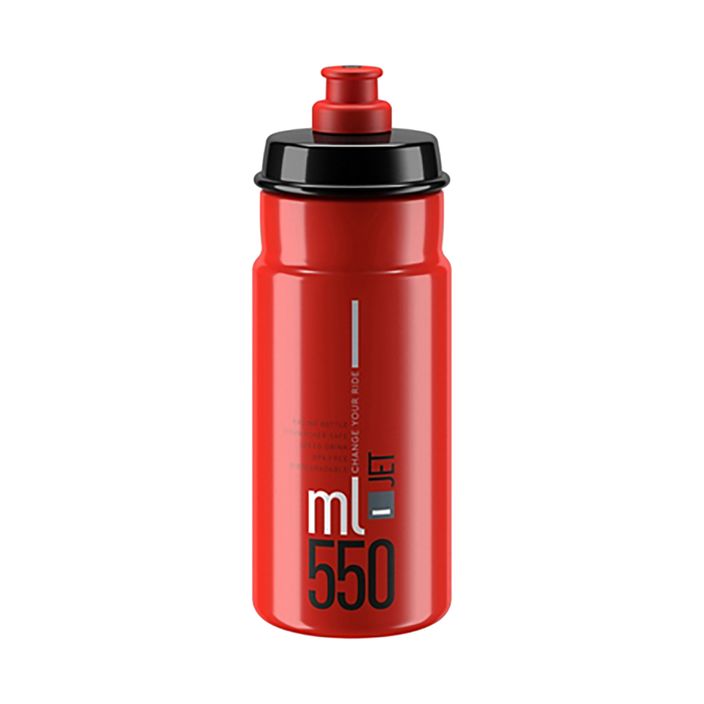 Kulacs Elite Jet 550 ml red/grey logo 2