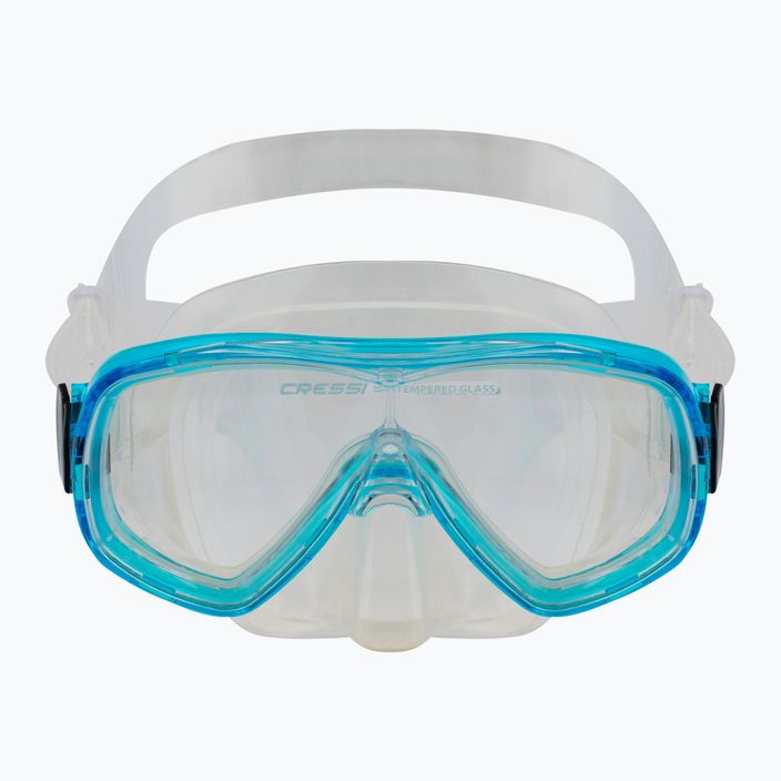Cressi Rondinella Kid búvárszett gyerek táska maszk + snorkel + uszony kék CA189231 6