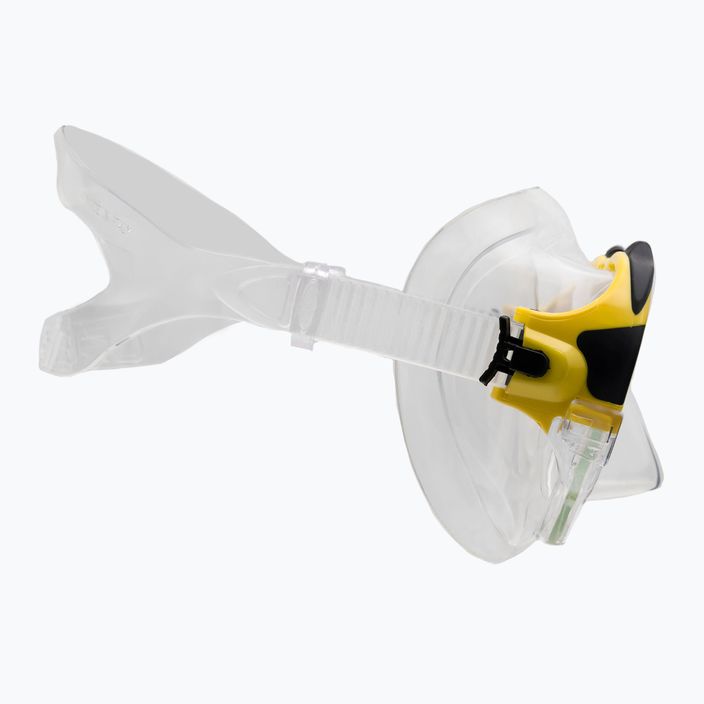 Cressi Matrix + Gamma snorkel szett maszk + snorkel sárga DS302504 3
