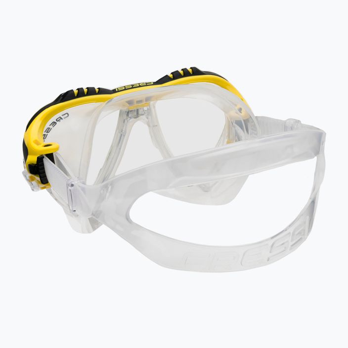 Cressi Matrix + Gamma snorkel szett maszk + snorkel sárga DS302504 4