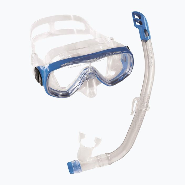Cressi Ondina gyermek snorkel készlet + Top maszk + snorkel tiszta kék DM1010132 9
