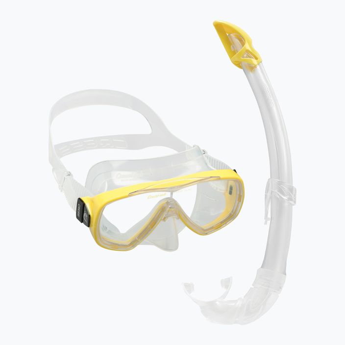 Cressi Onda + Mexico búvárszett maszk + snorkel világos sárga DM1010151 9