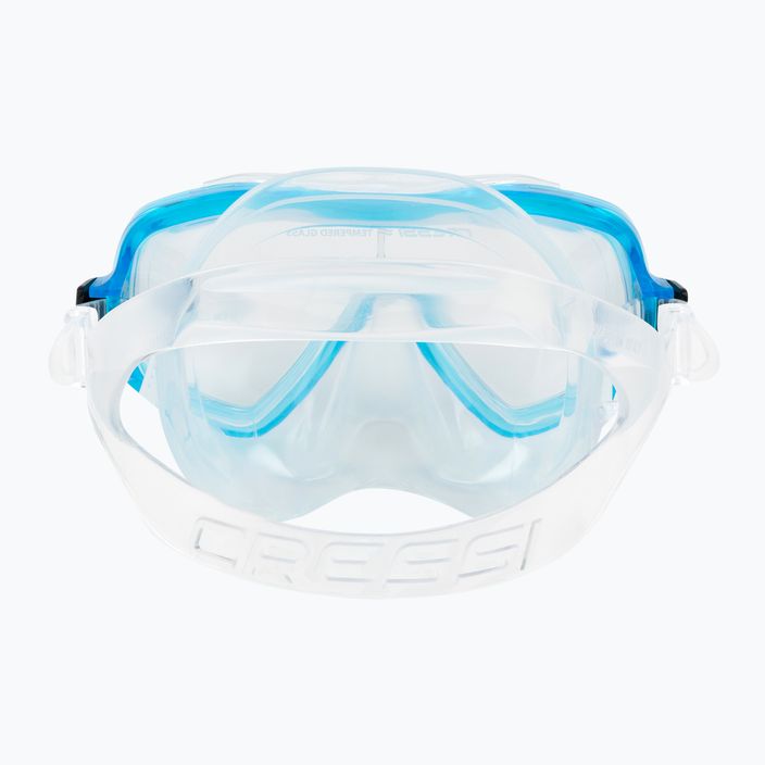 Cressi Ondina gyermek snorkel készlet + Top maszk + snorkel Clear Aquamarine DM1010133 5