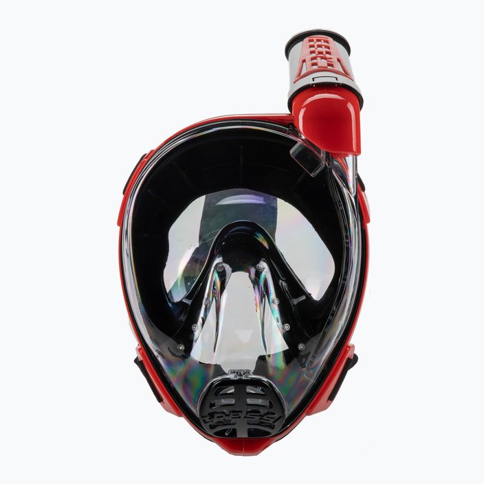 Cressi Duke Dry Full Face snorkel maszk fekete/piros XDT005058 2